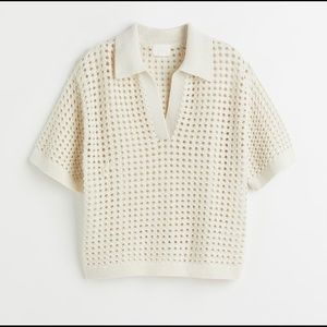 H&M crochet short sleeve